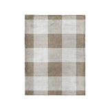Buffalo Plaid Light Cedar Brown in Small (30" x 40") Size