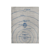 Solar System Blue & Ivory in Small (30" x 40") Size