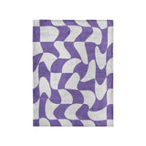 Twyla Checkered Periwinkle in Small (30" x 40") Size