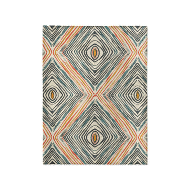 Boden Orange & Blue in Small (30" x 40") Size