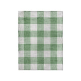 Buffalo Plaid Kelly Green in Small (30" x 40") Size