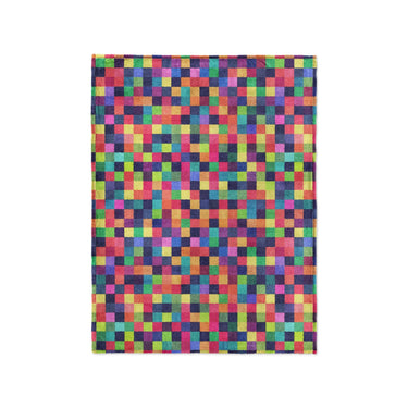 Pixel Mosaic Multicolor Vibrant in Small (30" x 40") Size