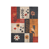 Midsummer Bloom Blue & Red in Small (30" x 40") Size