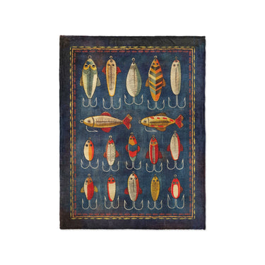 Fishing Lures in Small (30" x 40") Size