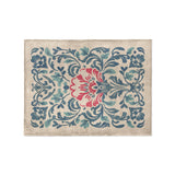 Beryl Blue & Red in Small (30" x 40") Size