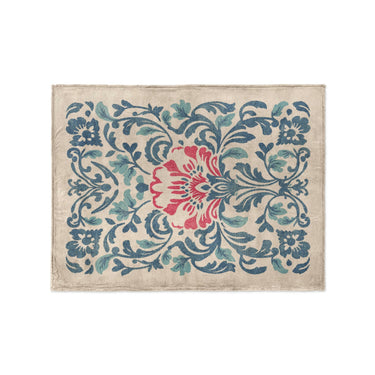 Beryl Blue & Red in Small (30" x 40") Size