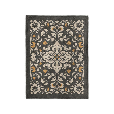 Annette Vintage Black & Yellow in Small (30" x 40") Size