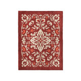 Annette Red & Ivory in Small (30" x 40") Size