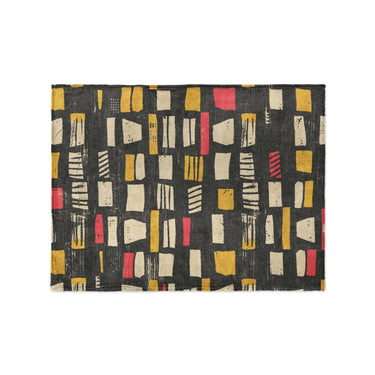 Milo Black, Red, & Yellow in Small (30" x 40") Size