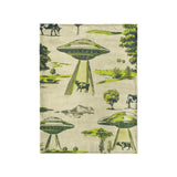 UFO Cow Abduction Toile in Small (30" x 40") Size