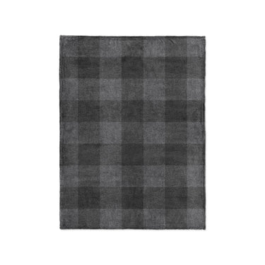 Buffalo Plaid Charcoal Black in Small (30" x 40") Size