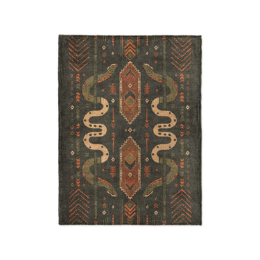 Ophidian Snakes Green & Orange in Small (30" x 40") Size