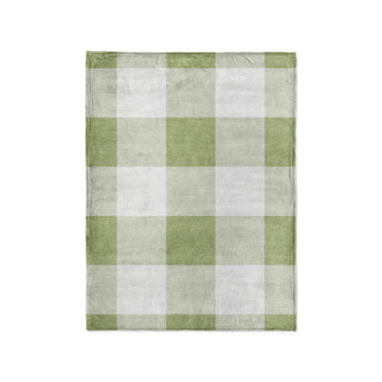 Buffalo Plaid Light Sage in Small (30" x 40") Size