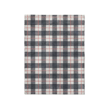 Wallace Plaid Navy & Red in Small (30" x 40") Size