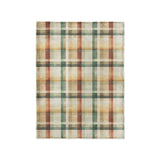 Madras Plaid Taupe Green in Small (30" x 40") Size