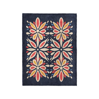 Jasmina Navy Multicolor in Small (30" x 40") Size