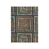 Diego Orange & Navy in Small (30" x 40") Size