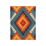 Zareen Blue & Orange in Small (30" x 40") Size