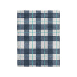 Wallace Plaid Blue & Teal in Small (30" x 40") Size