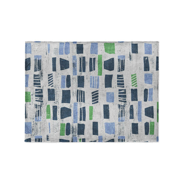 Milo Blue & Green in Small (30" x 40") Size