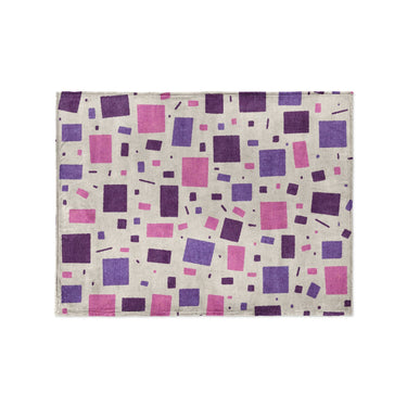 Geometric Confetti Purple & Pink in Small (30" x 40") Size