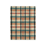 Brenton Plaid Taupe Teal in Small (30" x 40") Size