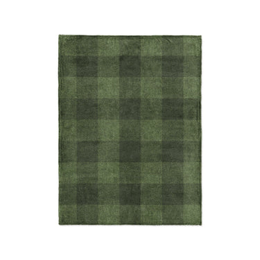 Buffalo Plaid Dark Olive in Small (30" x 40") Size