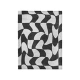 Twyla Checkered Black & White in Small (30" x 40") Size
