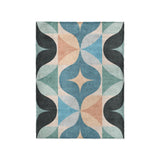 Maxine Seafoam & Peach in Small (30" x 40") Size
