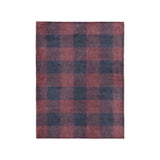 Buffalo Plaid Maroon & Navy in Small (30" x 40") Size