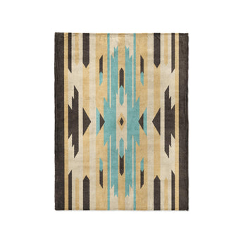Jessa Blue & Ivory in Small (30" x 40") Size
