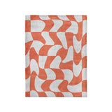 Twyla Checkered Coral in Small (30" x 40") Size