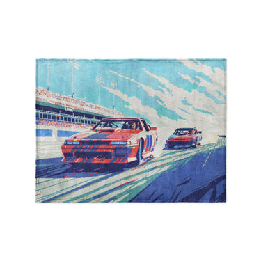 8 Bit Stock Cars in Small (30" x 40") Size