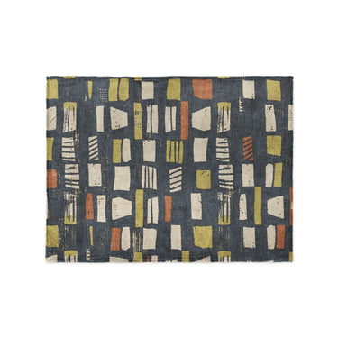 Milo Navy, Lime, & Terracotta in Small (30" x 40") Size