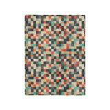 Pixel Mosaic Multicolor Earthtone in Small (30" x 40") Size