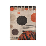 Charl Orange & Taupe in Small (30" x 40") Size