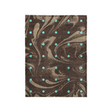 Acid Burn Brown & Carolina Blue in Small (30" x 40") Size