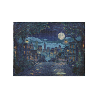 8 Bit Uptown Twilight Skyline in Small (30" x 40") Size