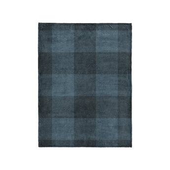 Buffalo Plaid Dark Navy in Small (30" x 40") Size