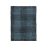 Buffalo Plaid Dark Navy in Small (30" x 40") Size