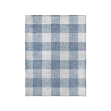 Buffalo Plaid Steel Blue in Small (30" x 40") Size