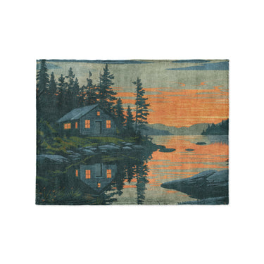 Adirondack Lakeside Cabin in Small (30" x 40") Size