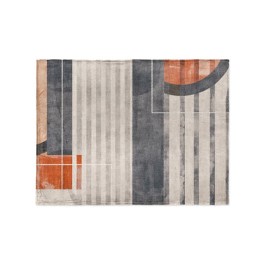 Gordian Navy & Orange in Small (30" x 40") Size