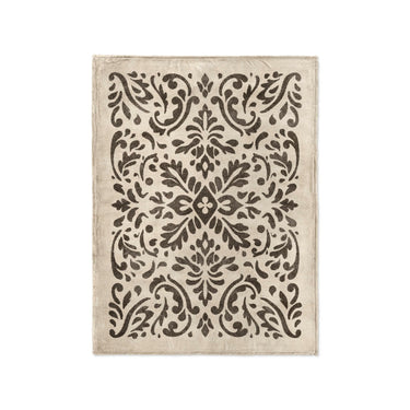 Floranna Ivory & Black in Small (30" x 40") Size