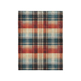 Monaghan Plaid Blue & Red in Small (30" x 40") Size