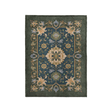 Miriam Navy & Olive Green in Small (30" x 40") Size