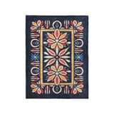Jasmina Navy Multicolor in Small (30" x 40") Size