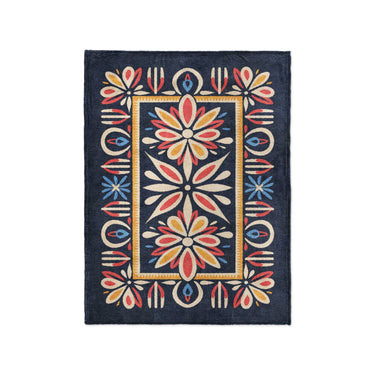 Jasmina Navy Multicolor in Small (30" x 40") Size