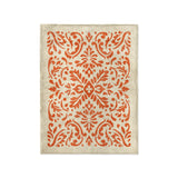 Floranna Ivory & Orange in Small (30" x 40") Size