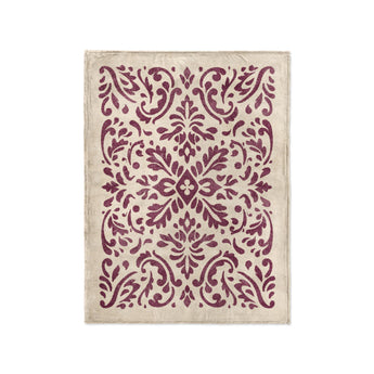 Floranna Ivory & Wine in Small (30" x 40") Size